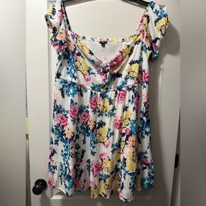 Torrid Multicolor Floral Blouse